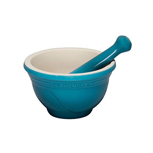 LE CREUSET PG4050-0417 Mörser, Gusseisen, 10 Fluid_Ounces, Türkis LE CREUSET PG4050-0417 Mörser, Gusseisen, 10 Fluid_Ounces, Türkis